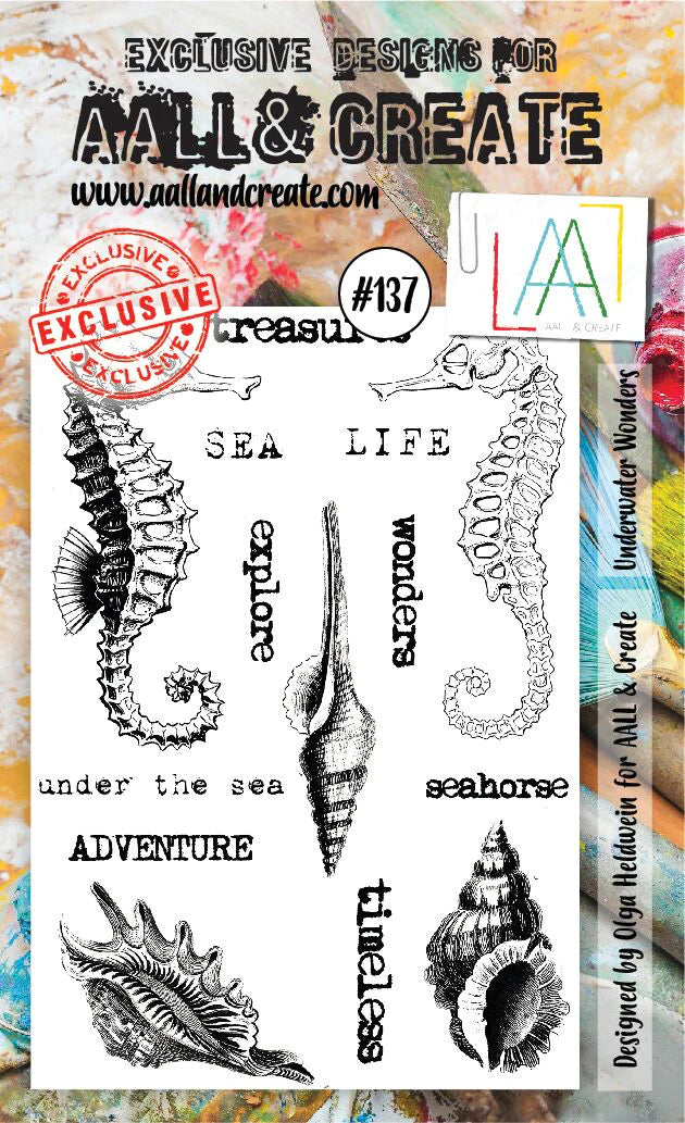 AALL & CREATE - A7 Stamps -Underwater Wonders #137