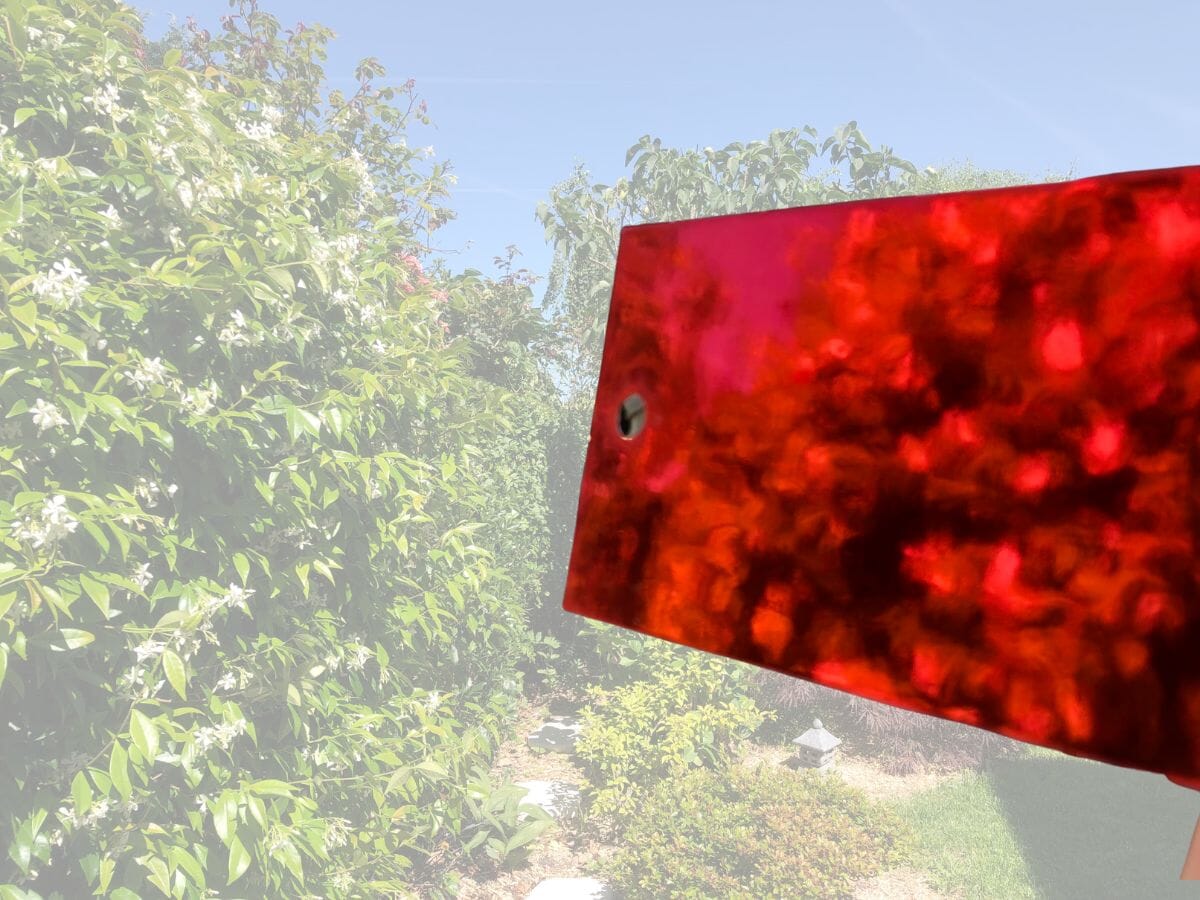 Mirror Board Red – 12″ x 12″ Card HOP