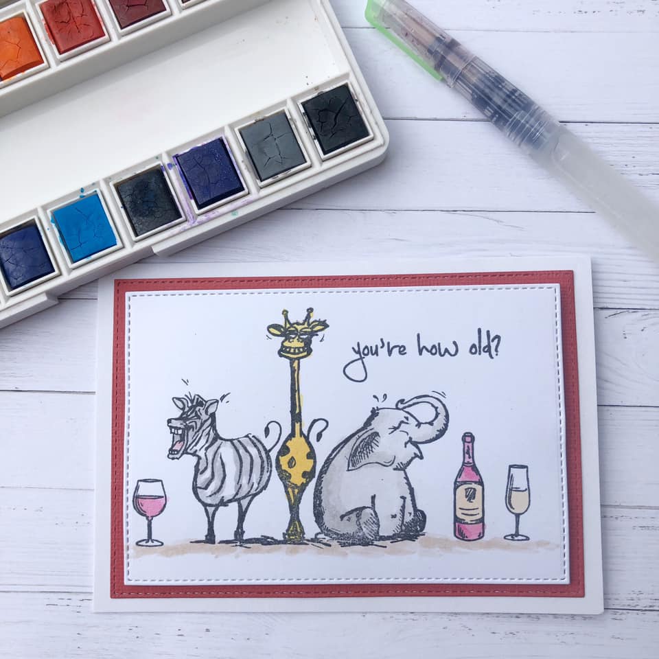 Paper Rose - Clear Stamp Set - Laughing Animals Arts & Crafts Paper Rose