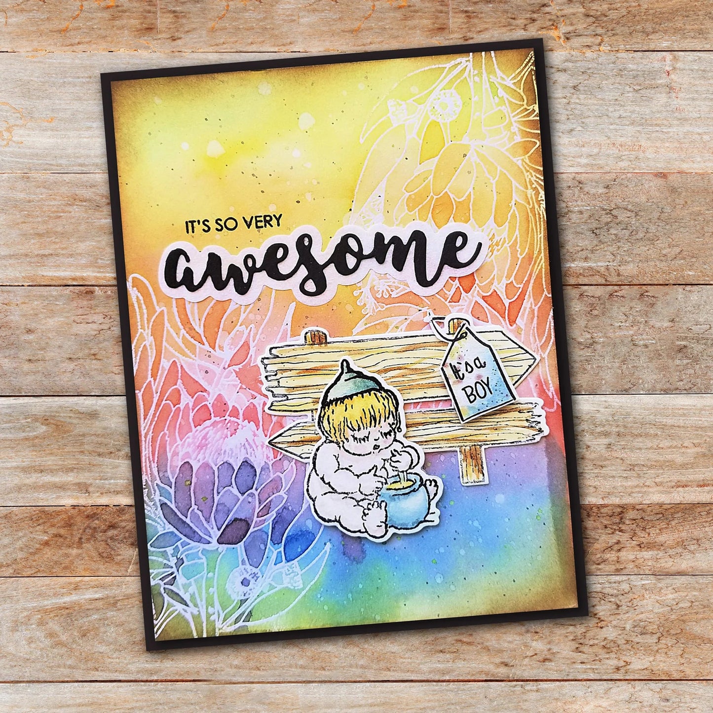 Paper Rose - Clear Stamp Set - Snugglepot & Cuddlepie - Bush Babies Arts & Crafts Paper Rose