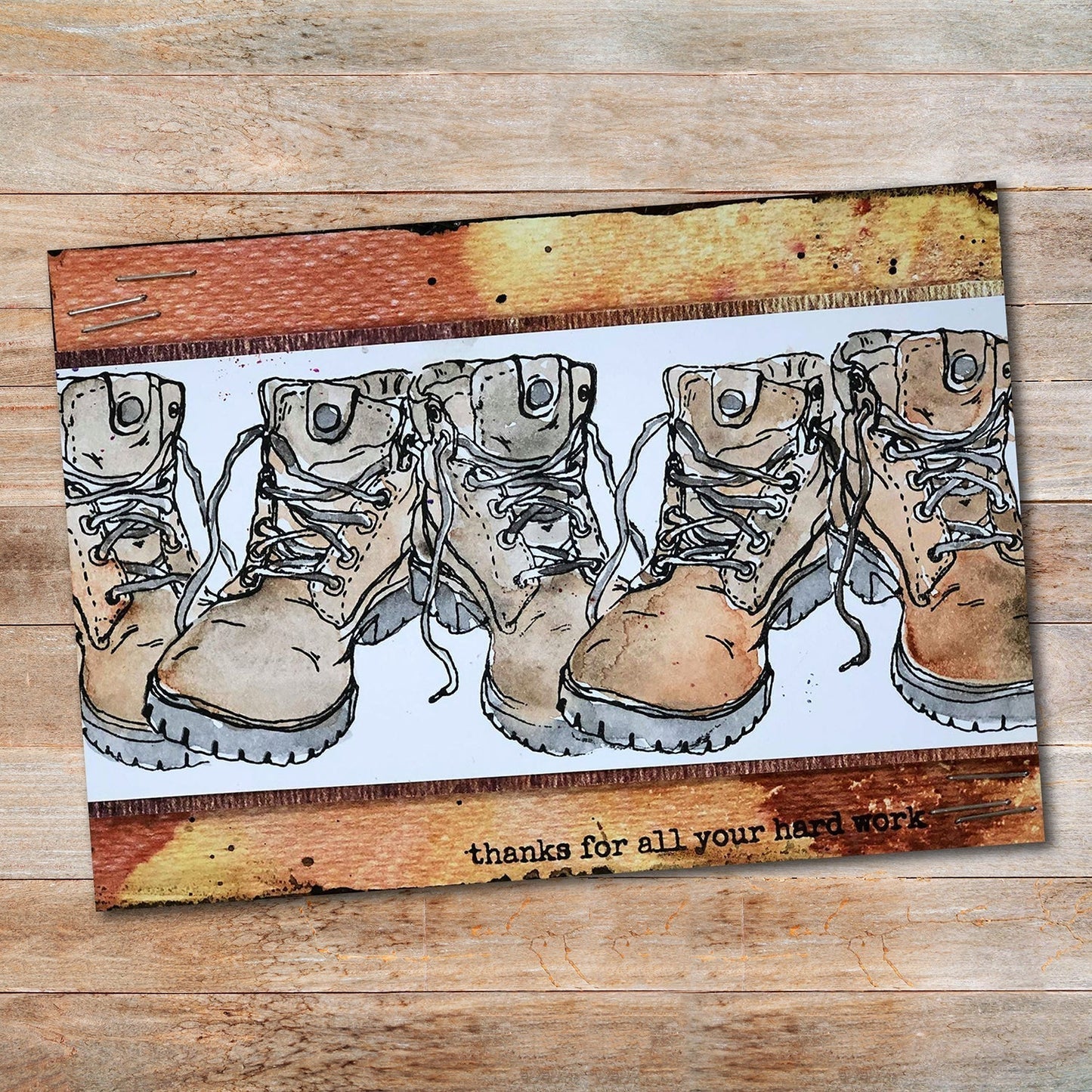 Paper Rose - Clear Stamp Set - Work Boots Arts & Crafts Paper Rose