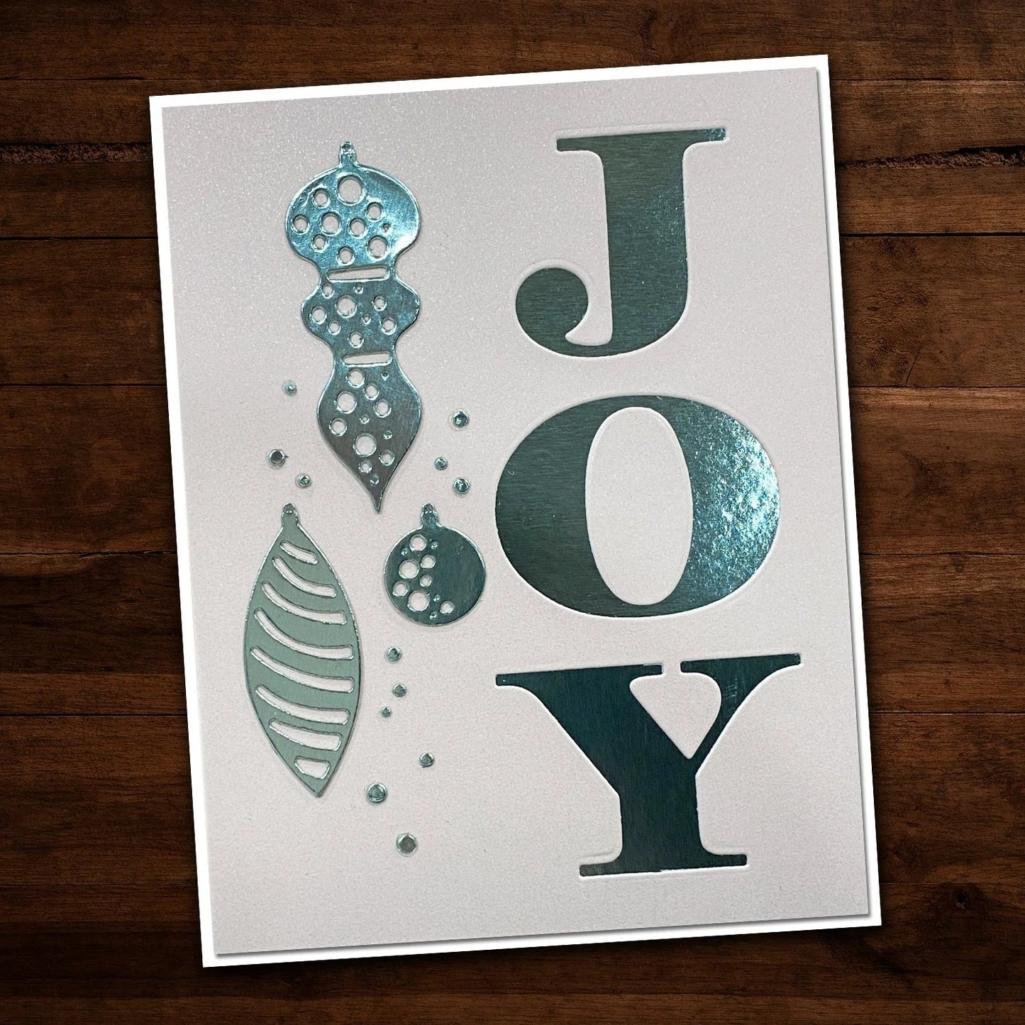 Paper Rose - Metal Die - Christmas baubles Background Arts & Crafts Paper Rose