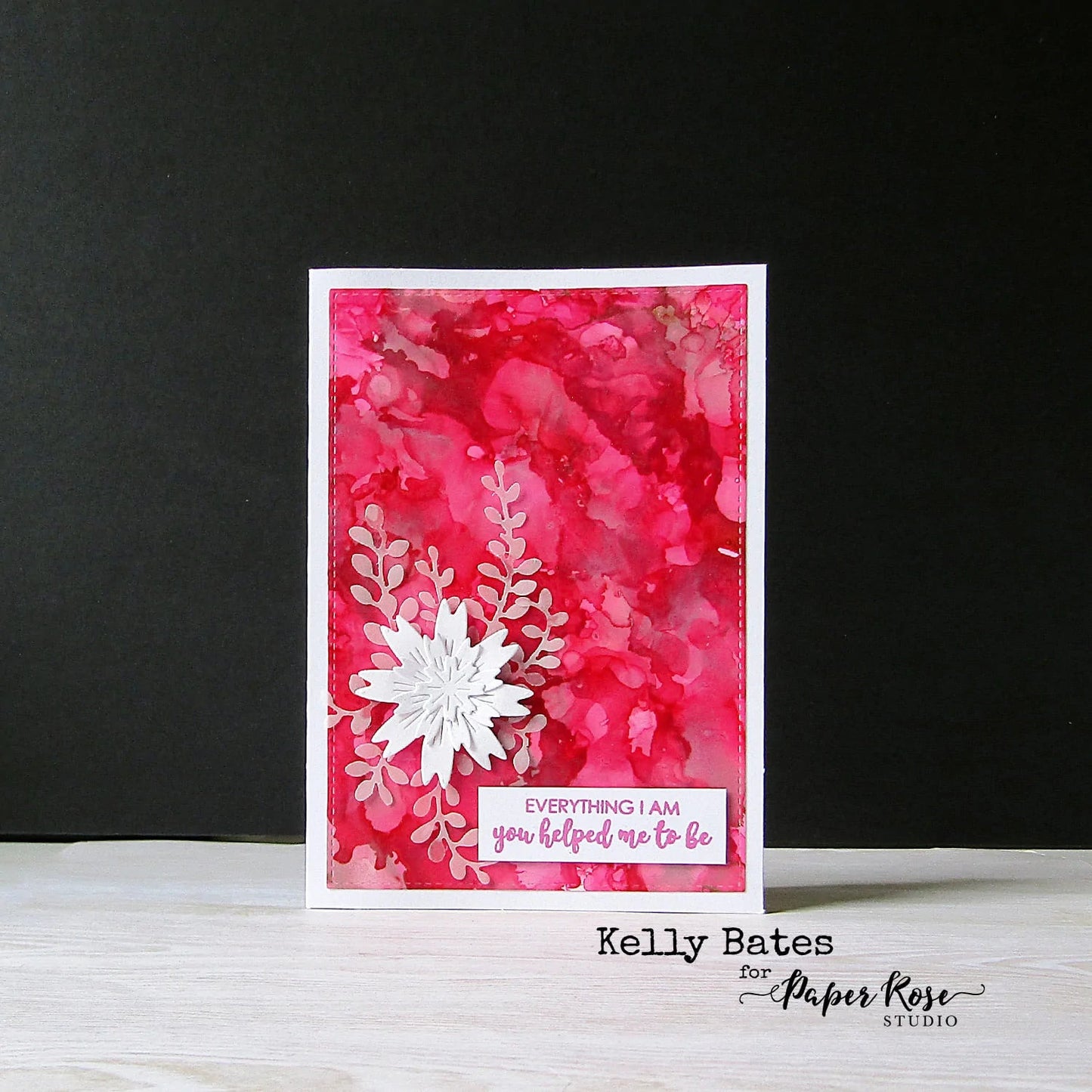 Paper Rose - Metal Die - Little Leaf Stems Arts & Crafts Paper Rose