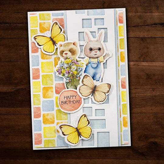 Paper Rose - Metal Die - Slimline Mosaic Border Arts & Crafts Paper Rose