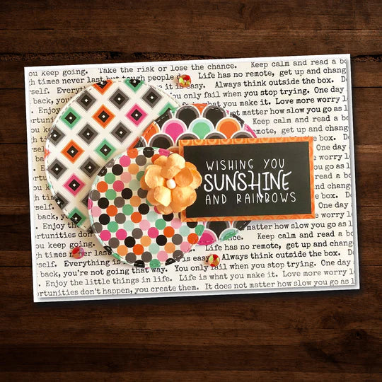 Paper Rose - Metal Die - Stiched Circles Arts & Crafts Paper Rose