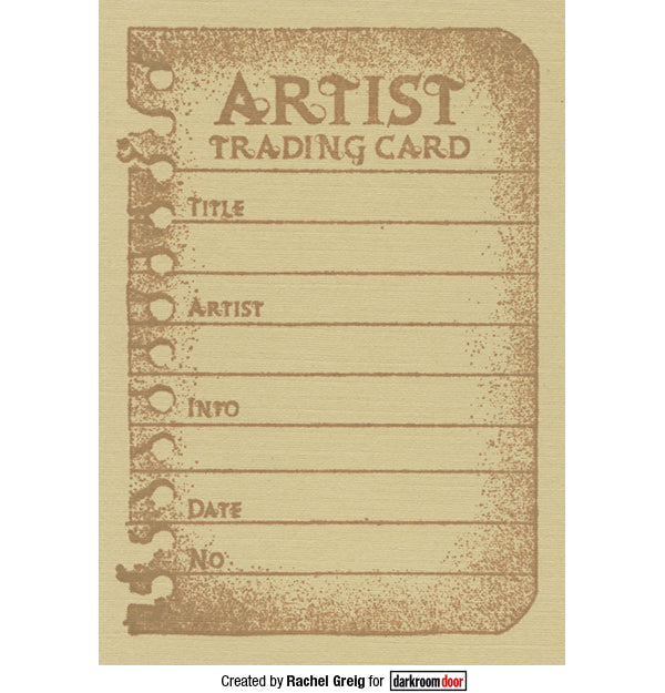 Rubber Stamp - Darkroom Door - Artist Trading Cards Arts & Crafts Darkroom Door