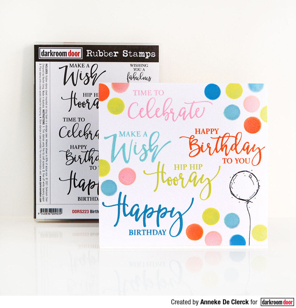 Rubber Stamp - Darkroom Door - Birthday Greetings Arts & Crafts Darkroom Door