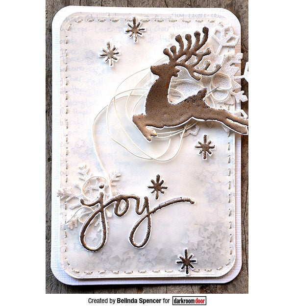 Rubber Stamp - Darkroom Door - Christmas Reindeer Arts & Crafts Darkroom Door