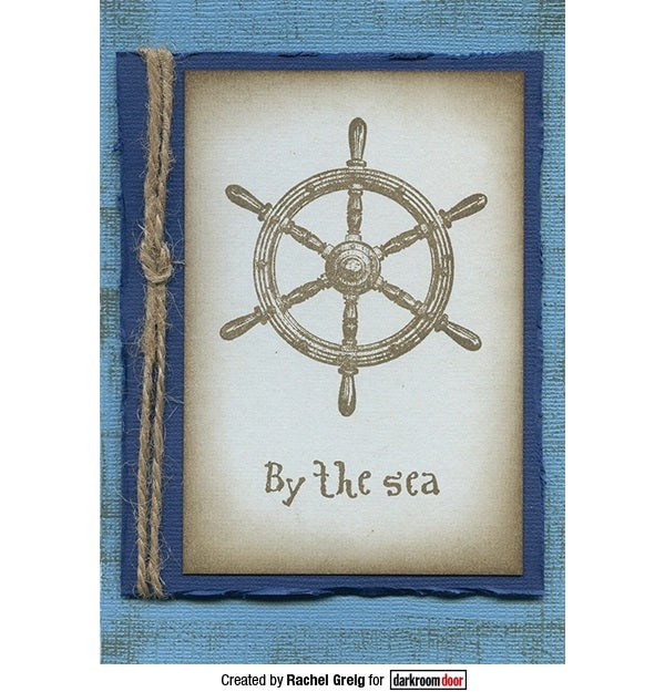 Rubber Stamp - Darkroom Door - Eclectic Stamp - Boat Helm