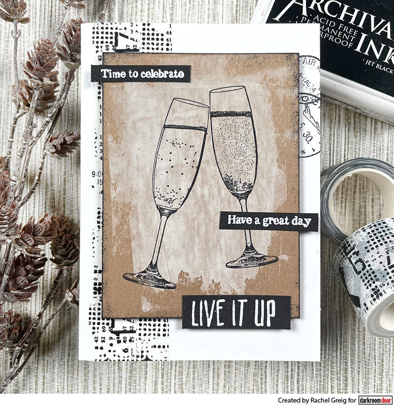 Rubber Stamp - Darkroom Door - Sentiment Stamp - Celebrate Arts & Crafts Darkroom Door