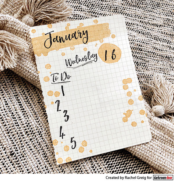 Rubber Stamp - Darkroom Door - Watery Washes Arts & Crafts Darkroom Door