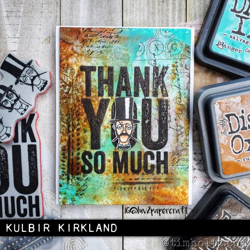 Rubber Stamps - Cling Mount - Bold Sayings Arts & Crafts Tim Holtz