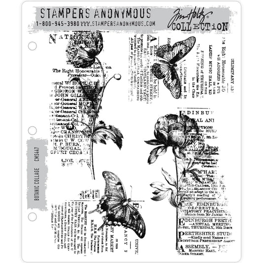 Tim Holtz Cling Mount Stamps: Floral Elements