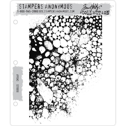 Tim Holtz Cling Mount Stamp: Bubbles