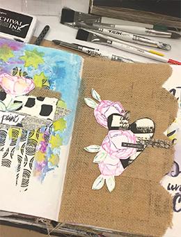 Rubber Stamps - Dina Wakley - Abstract Blooms Arts & Crafts Dina Wakley