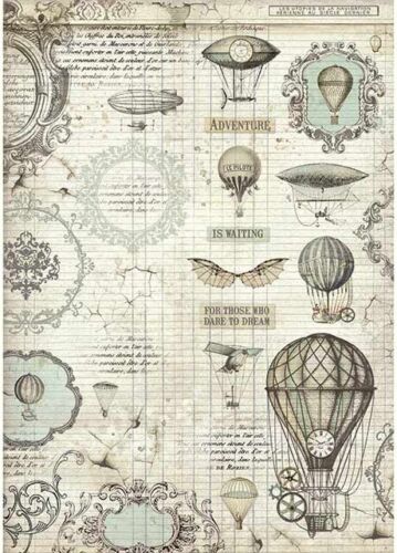 Stamperia - Rice Paper - Voyages Fantastiques A3 Sheet