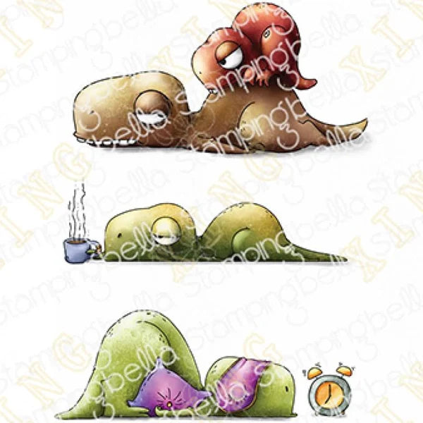Stamping Bella - Cling Stamps - Oddball Dino Trio