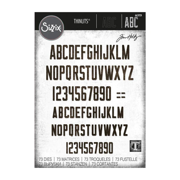 Sizzix - Thinlits - Alphanumeric Theory Arts & Crafts Notions
