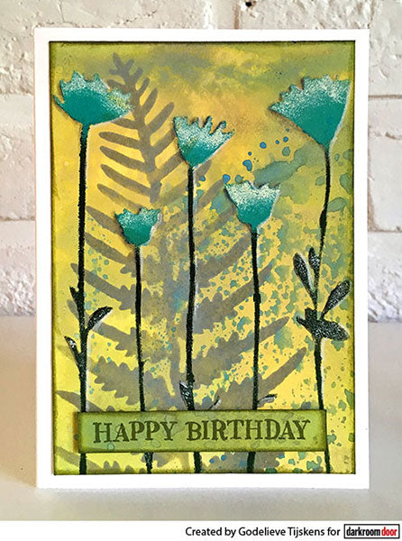 Stencil - Darkroom Door - Wild Flowers Arts & Crafts Darkroom Door