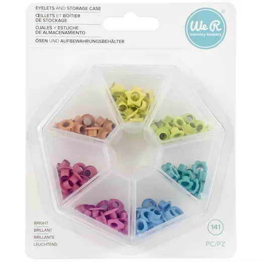 We R Makers -Eyelets and Storage Case - Brights