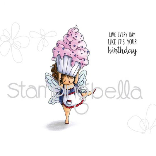 Stamping Bella -  Cling Stamps - Edna With A Cupcake On Top