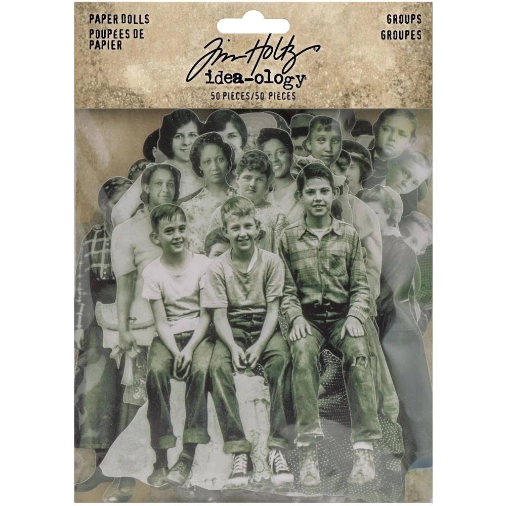 Tim Holtz - Idea-Ology Ephemera  -  Paper Dolls - Groups