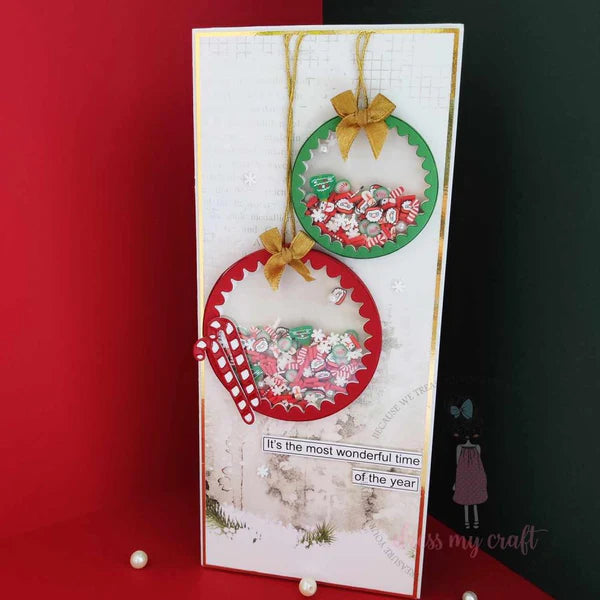 Dress My Craft - Shaker Elements - Snowy Christmas