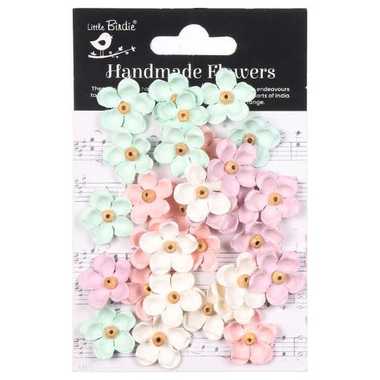 Little Birdie - Beaded Blooms Paper Flowers Fairy Garden 30/Pkg