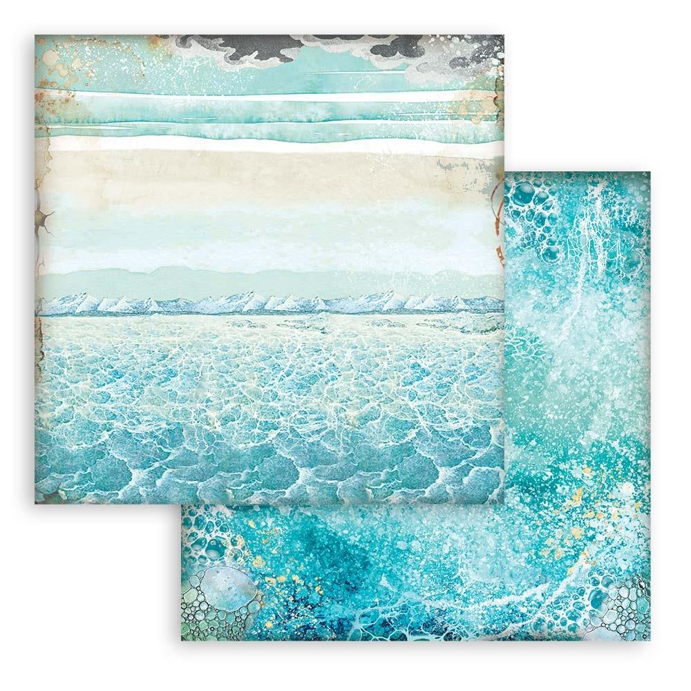 Stamperia -   12''x 12'' Double Sided Paper Pad - Songs Of The Sea Background Selection
