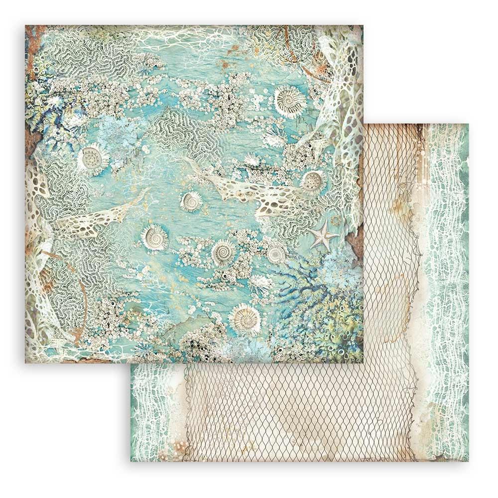 Stamperia -   12''x 12'' Double Sided Paper Pad - Songs Of The Sea Background Selection