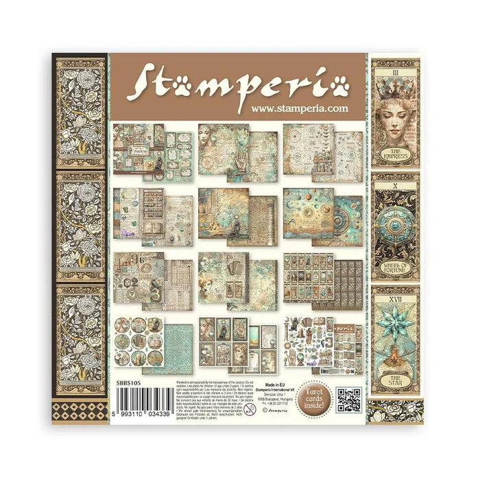 Stamperia -    8''x 8'' Double Sided Paper Pad - Fortune