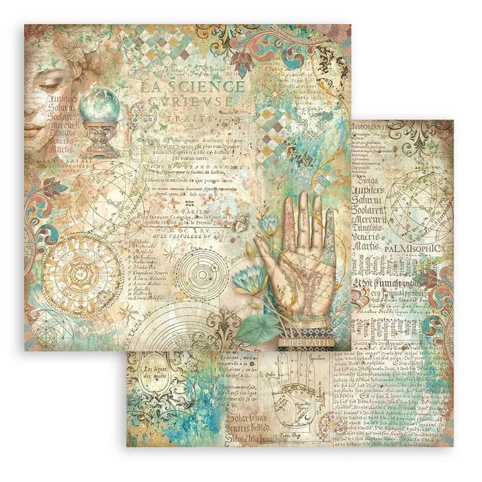 Stamperia -    8''x 8'' Double Sided Paper Pad - Fortune