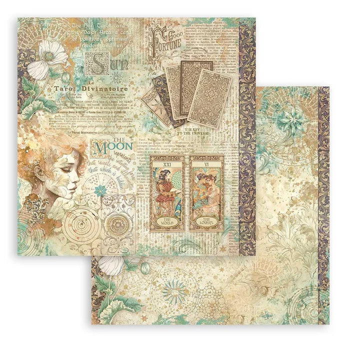 Stamperia -    8''x 8'' Double Sided Paper Pad - Fortune