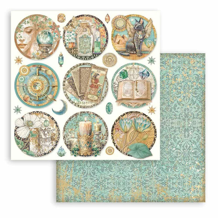 Stamperia -    8''x 8'' Double Sided Paper Pad - Fortune