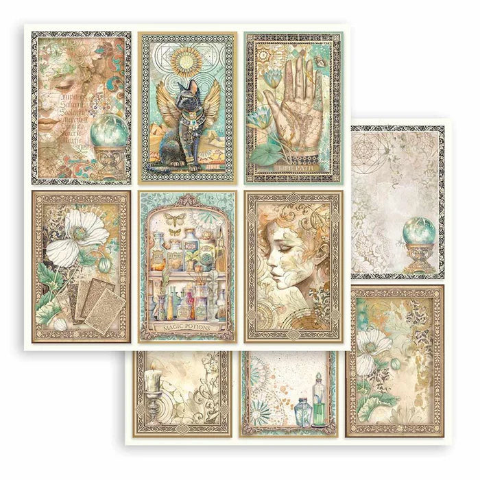 Stamperia -    8''x 8'' Double Sided Paper Pad - Fortune