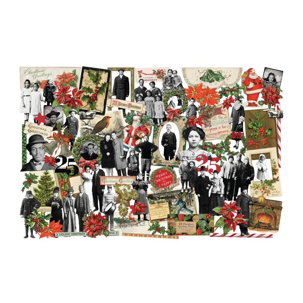 Tim Holtz - Idea-Ology Ephemera &nbsp;- &nbsp;Layers &amp;Paper Dolls &nbsp;- Christmas 2024
