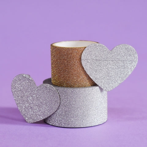 X-Press It Glitter Deco Tape 25mm - Silver