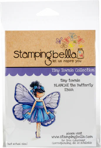 Stamping Bella -  Cling Stamps -Tiny Town Blanche The Butterfly