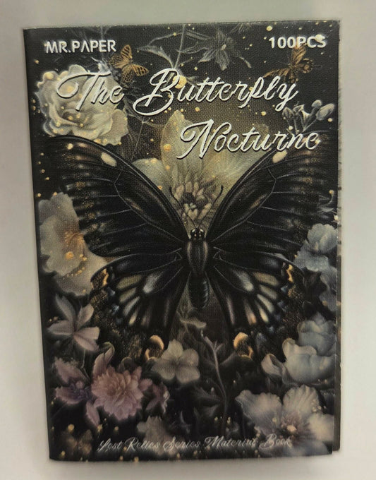 Mini Ephemera books - Butterfly Nocturne