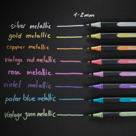 Schneider Paint-It Metallic Marker – 2 Mm, Rot Metallic, Für Besondere Effekte Auf Vielen Untergründen