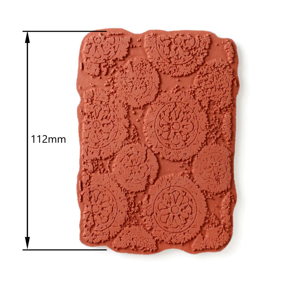 Cosmic Shimmer - Andy Skinner & Pre Cut Mounted Stamp - & Distressed Mandala