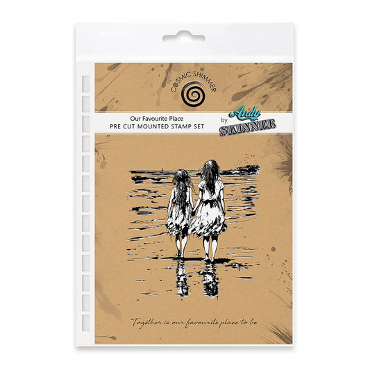 Cosmic Shimmer - Andy Skinner  Pre Cut Mounted Stamp - Our Favourite Place