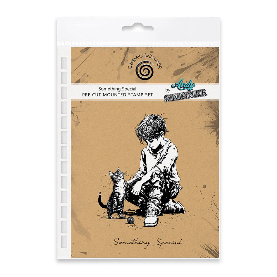 Cosmic Shimmer - Andy Skinner  Pre Cut Mounted Stamp - Something Special