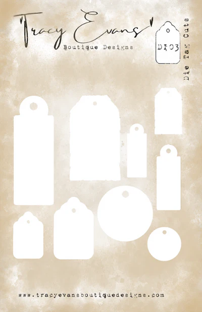 Tracy Evans Boutique Designs - Die Set -  Tag Cuts DI03
