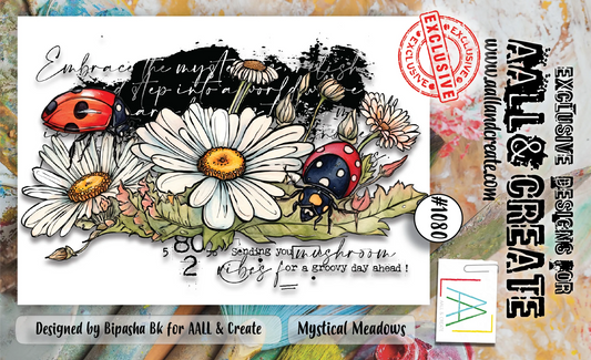 AALL & CREATE - A7 Stamps -Mystical Meadows  # 1080