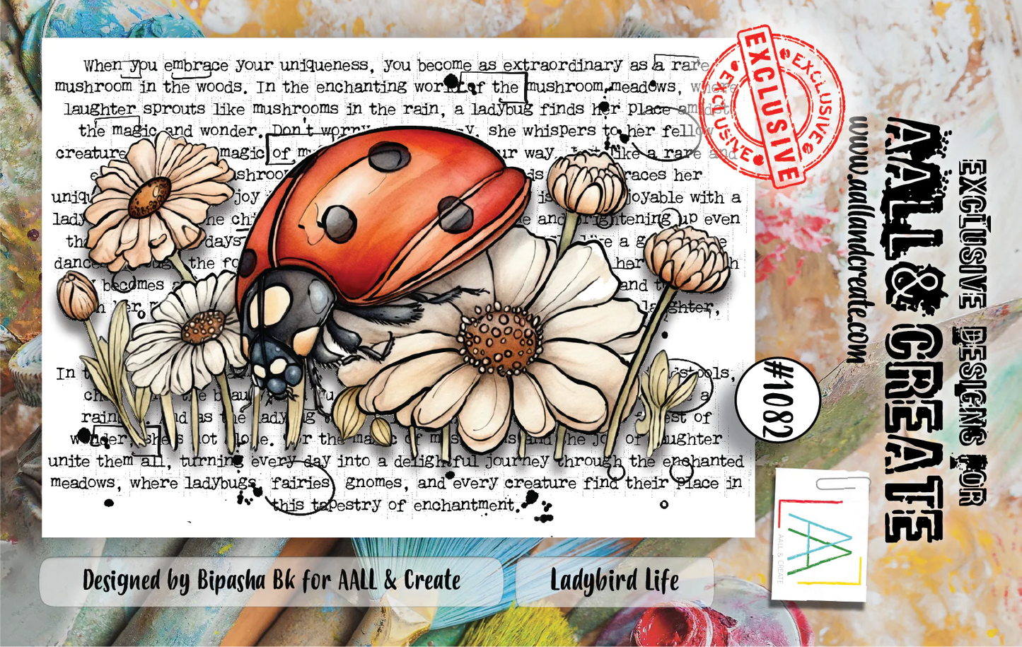 AALL & CREATE - A7 Stamps -Ladybird life # 1082