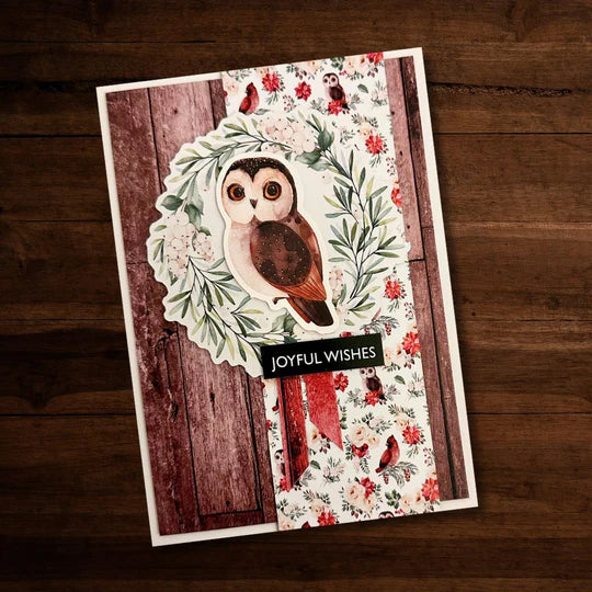 Paper Rose Embossed Die Cuts - Merry Little Christmas
