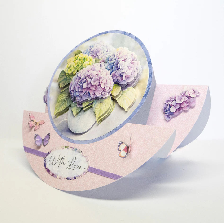Katy Sue - Die Cut 3D decoupage - Hydrangea Vase