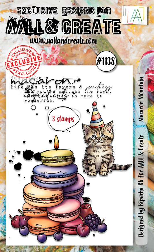 AALL & CREATE - A6 Stamps - Macaron Mountain  # 1138