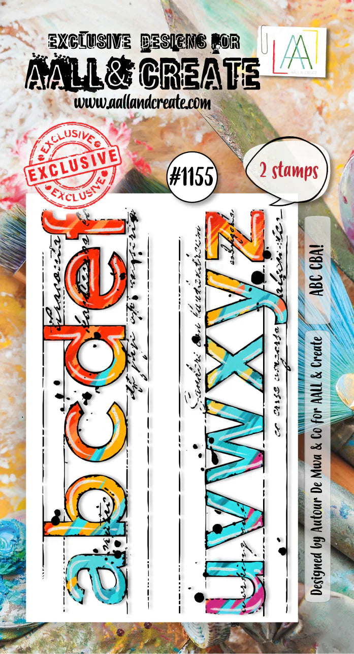 AALL & CREATE - A8 Stamps -ABC CBA!  # 1155